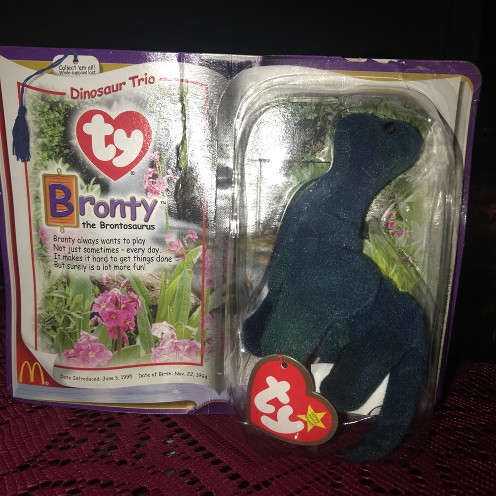 McDonald's 94/95dinosaur trio Brontybeanie babybox